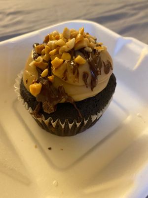 Chocolate peanut butter cupcake at Sticky Fingers Bakery in Washington