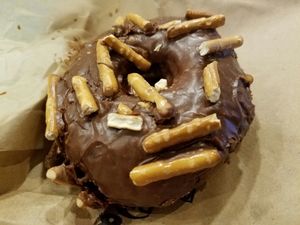 pretzel donut at Sticky Fingers Bakery in Washington