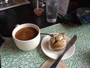 sweet potato cupcake at Sticky Fingers Bakery in Washington