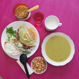 Lunch, everyday different ways. at Inti-Mikuna in Quito