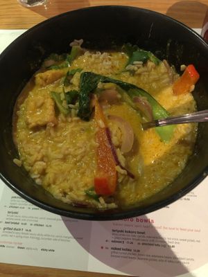 nikko curry yasai tofu with rice at Wagamama - S King St in Dublin