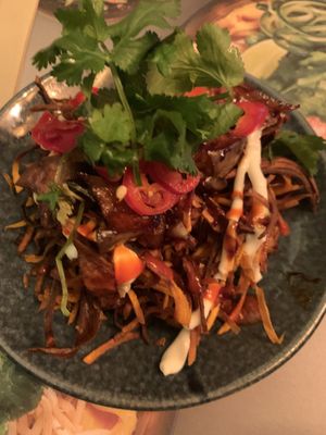 Yasai aubergine tokyo fries  at Wagamama - S King St in Dublin