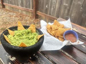Fresh guac appetizer.  at Quecho Elevated Mexican Eatery in Julian