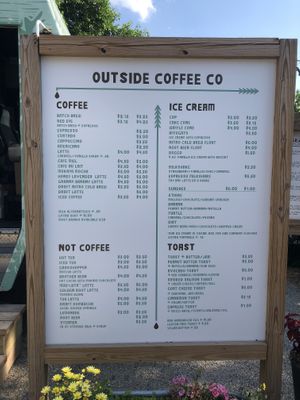 Menu at Outside Coffee - Food Truck in Grand Rapids