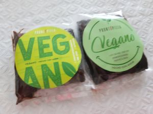 Vegan brownie at Pronto Pizza in Panama City