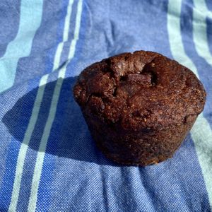 vegan chocolate banana muffin  at Caribeans Coffee and Chocolate Factory in Puerto Viejo De Talamanca