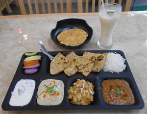 Thali  at Jai Jinendra in Pattaya