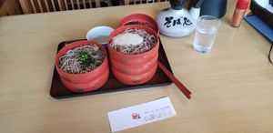 SOBA for Vegitarians. Delicious fo everyone. at Yakumo Honten in Izumo