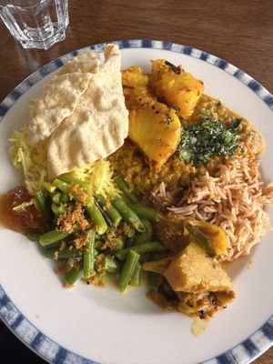 My buffet spread all vegan  at Citrus in Fitzroy North