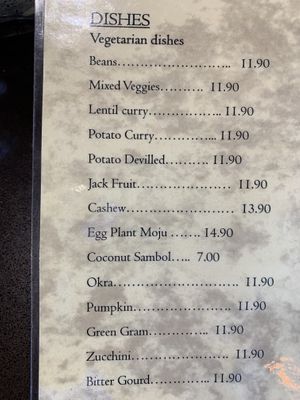 Vegetarian options from the ala carte menu, which are all vegan! at Citrus in Fitzroy North