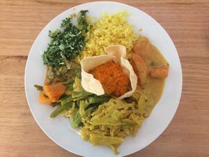 Rice and curry buffet at Citrus in Fitzroy North