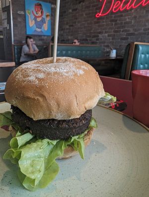 Falafel vegan burger. Really good. at Burger Urge in Port Macquarie