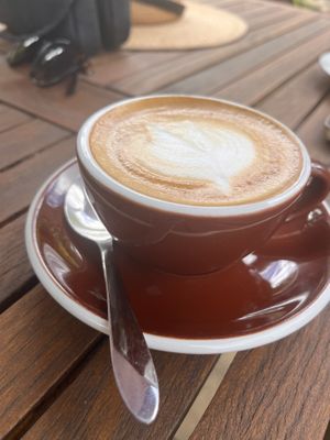 Soy latte  at Big Love Cafe in Sunshine Coast