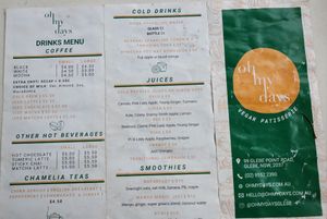 New menu Jan 2023. No longer offering brunch menu #Veganuary at Oh My Days in Glebe