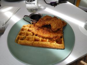 Special - Fried Chicken Waffles at Oh My Days in Glebe
