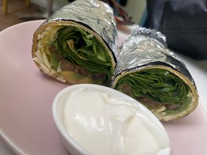 gluten free ‘burrito'  at Oh My Days in Glebe