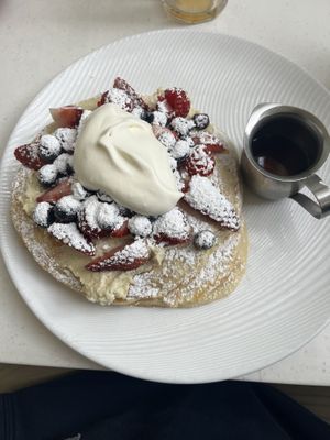 lemon ricotta pancakes   at Oh My Days in Glebe