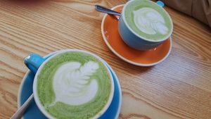 Matcha latte at Oh My Days in Glebe
