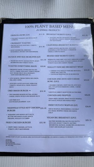 Menu Jan 2025  at Oh My Days in Glebe