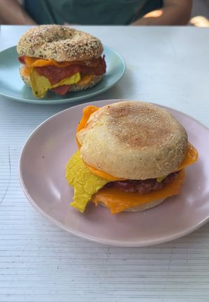 Breakfast muffinns  at Oh My Days in Glebe