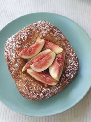 Fresh fig danish, raspberry & pastry cream $8.50: crispy and sweet at Oh My Days in Glebe