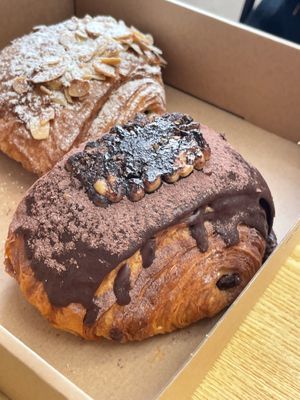 Choc peanut croissant orange cream  at Oh My Days in Glebe