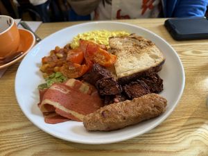 Vegan big breakfastt  at Oh My Days in Glebe