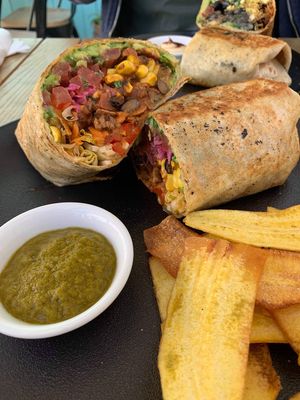 Burrito at Oh My Days in Glebe