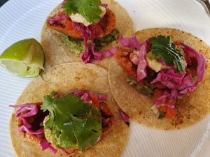 Chikun tacos at Oh My Days in Glebe