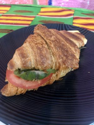 Cheese, tomato and basil croissant at Oh My Days in Glebe
