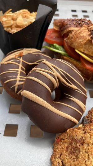 Baked donuts   at Mama Carmen's Coffee & Bakery in Mallorca