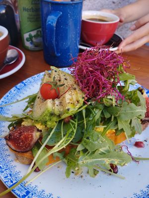 Tofu s at Mama Carmen's Coffee & Bakery in Mallorca