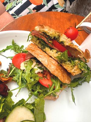 Focaccia  at Mama Carmen's Coffee & Bakery in Mallorca