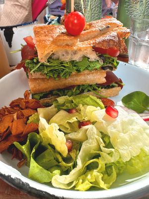 Foccacia   at Mama Carmen's Coffee & Bakery in Mallorca
