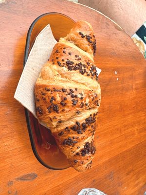 Choco croissant  at Mama Carmen's Coffee & Bakery in Mallorca
