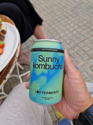 Kombucha at Mama Carmen's Coffee & Bakery in Mallorca