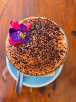 Chai latte at Mama Carmen's Coffee & Bakery in Mallorca