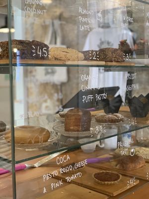 Vegan pastries at Mama Carmen's Coffee & Bakery in Mallorca