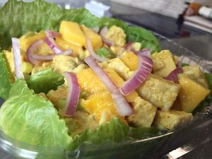 Tempeh curry wrap at The Hangry Herbivore in Marshall