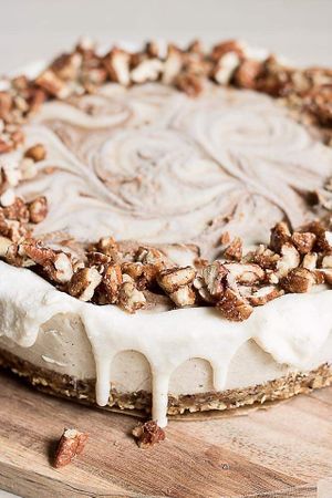 Cinnamon Roll Cheesecake at The Hangry Herbivore in Marshall