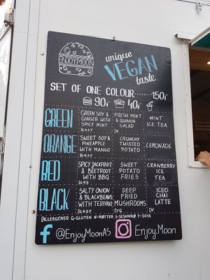 Meny at Enjoy Moon in Oslo