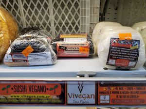 Vegan sushi at Zoja Market in Buenos Aires