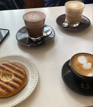 various plant milk options 🌱  at Mercy in Dusseldorf