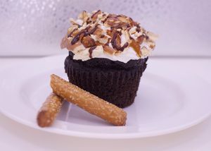 Pretzel cupcake at Sarasota Bakehouse in Sarasota