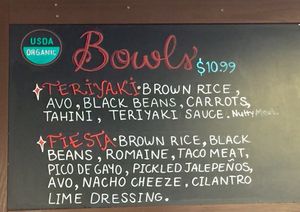 Bowls with Rice, Beans, and Avocado at Brick House in Folsom