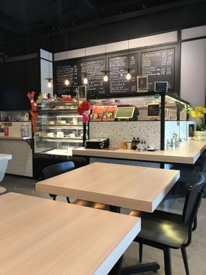 Cafe interior at Vegelab in Kuala Lumpur