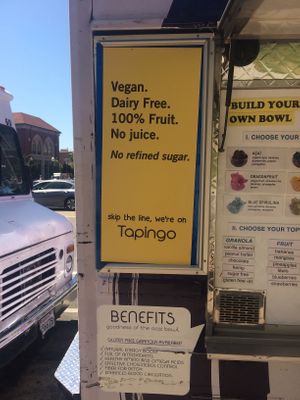 vegan at Amazebowls in Los Angeles