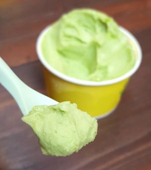 cilantro sorbet - close-up at glt gelato - ㅈㄹㄸ in Seoul