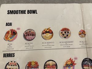 Menu 1/4  at Paco in Bangkok