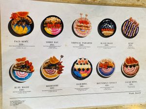 Menu at Paco in Bangkok